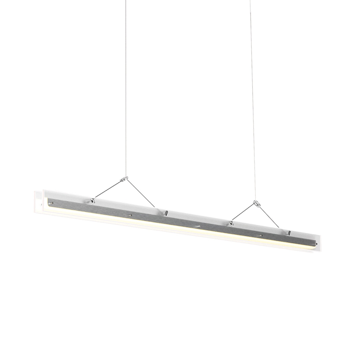 Suspension LED linéaire Bridge Blanc brouillard 110 cm