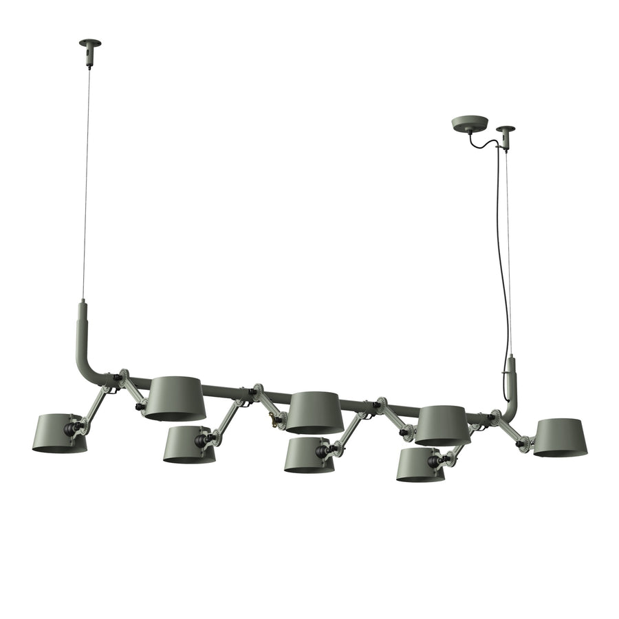 Suspension multiple Bolt 8 lumières Vert flux