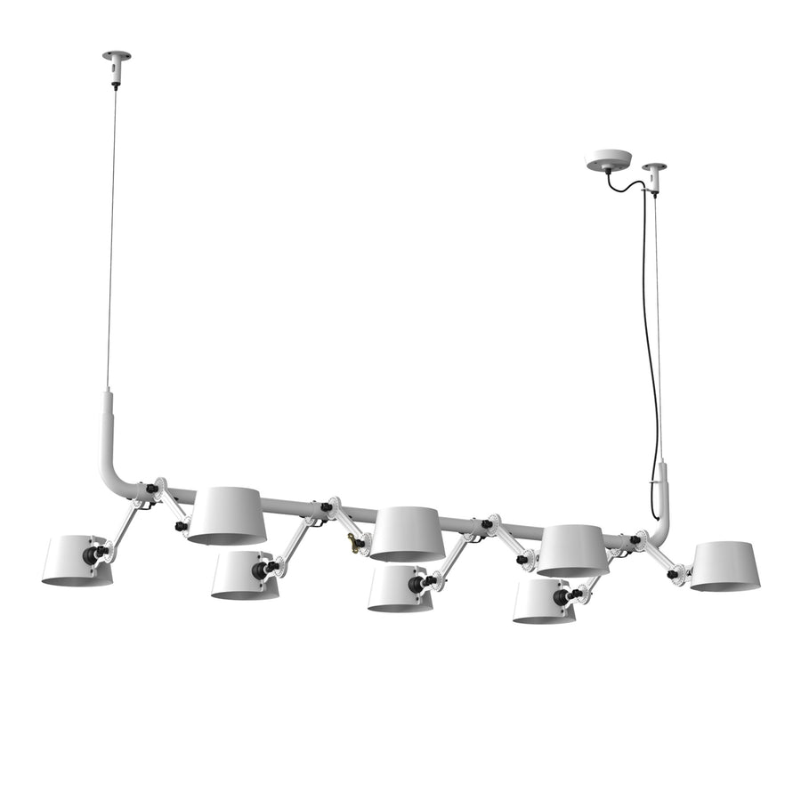 Suspension multiple Bolt 8 lumières Blanc pur