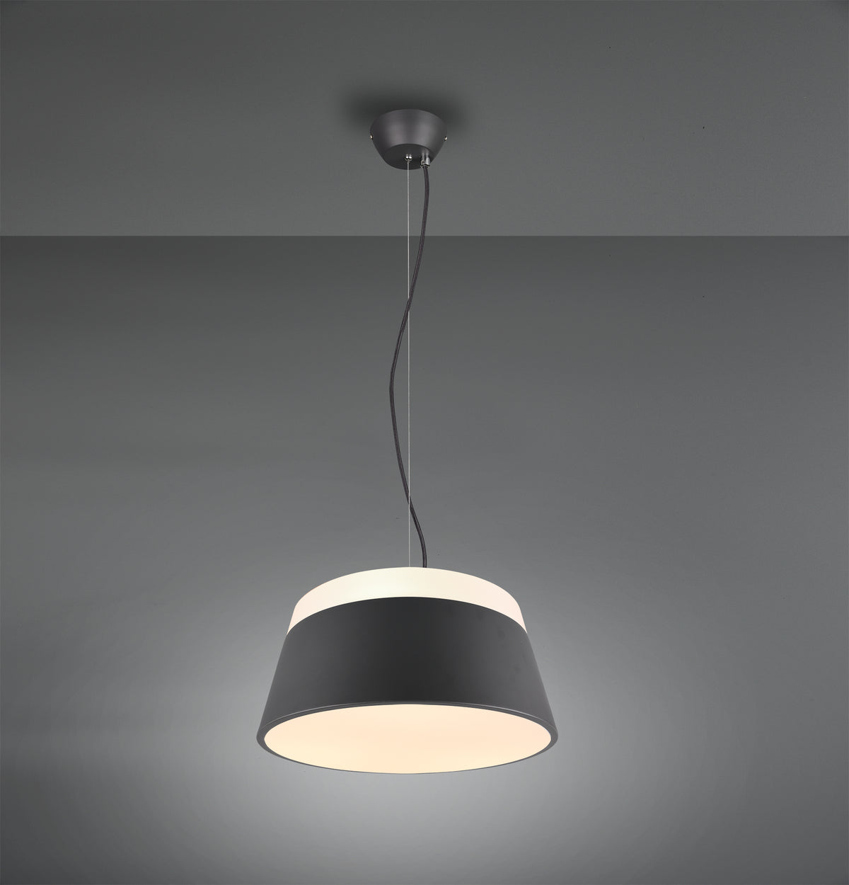 Suspension Baroness 3 lumières anthracite