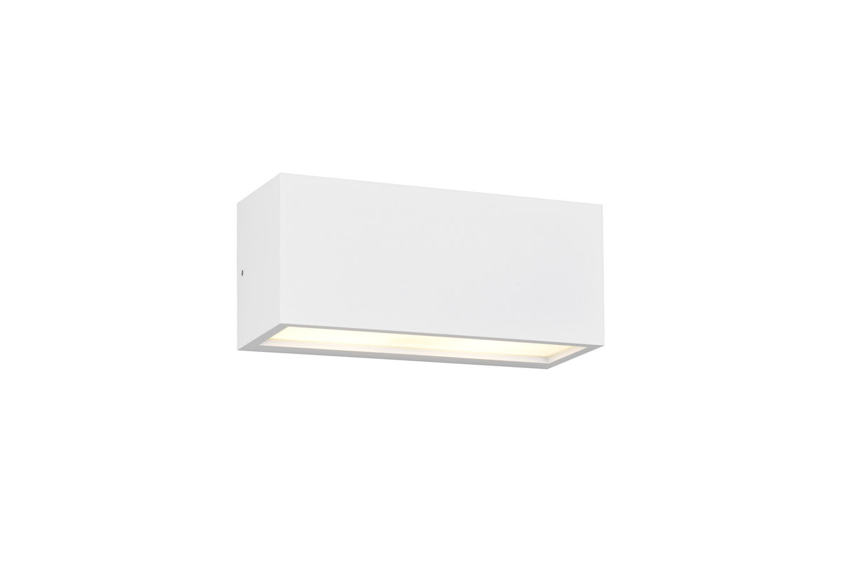 Applique extérieure Mayenne 2 lumières blanche mat