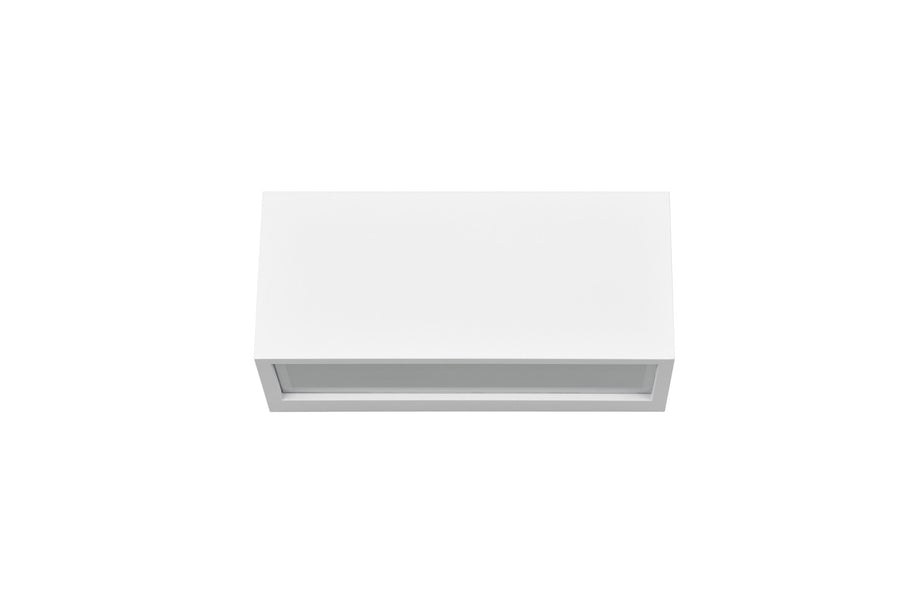 Applique extérieure Mayenne 2 lumières blanche mat