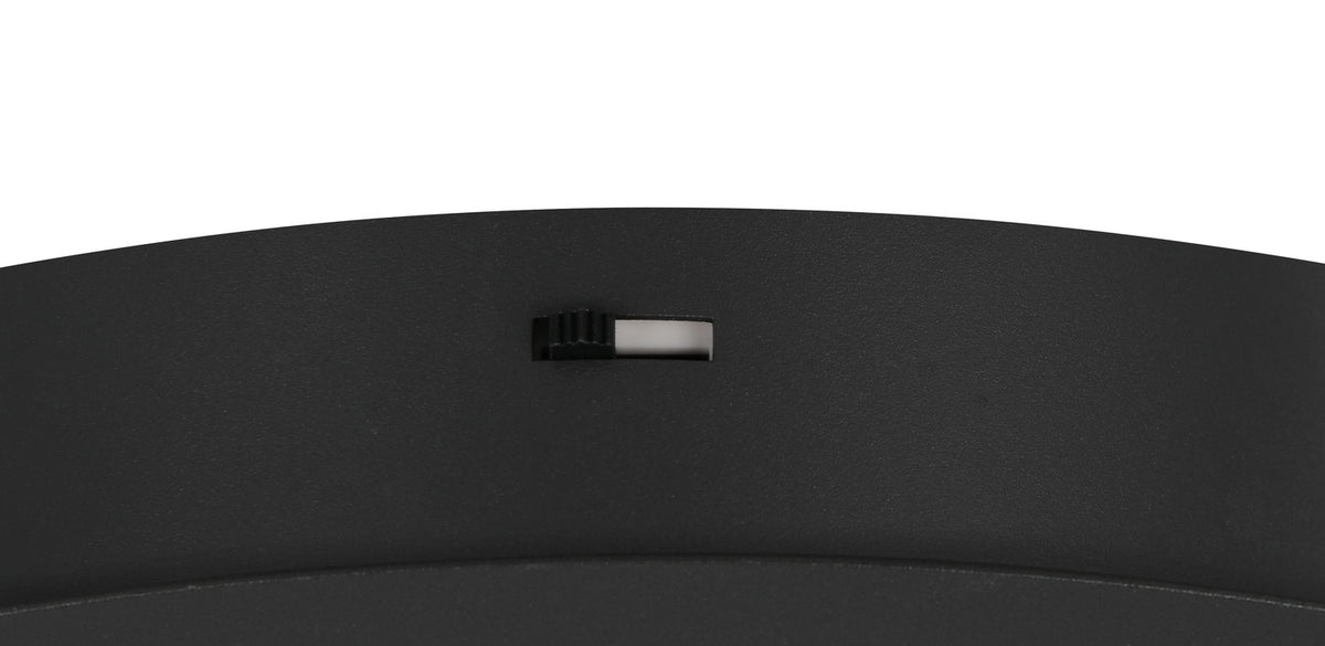 Suspension Baxter noire mat