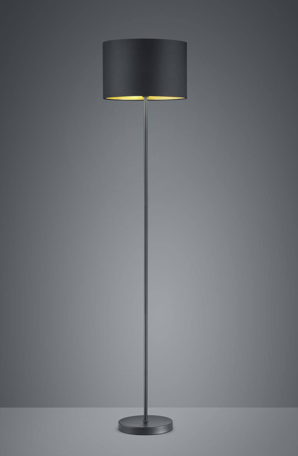 Lampadaire Hostel noir mat, L 160,5 cm