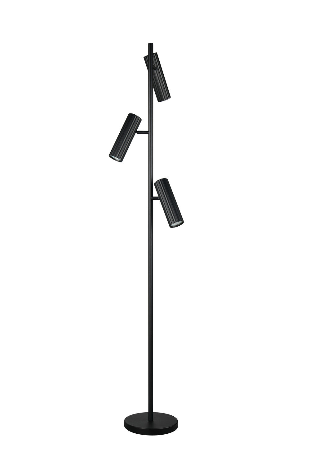 Lampadaire Soka 3 lumières noir mat