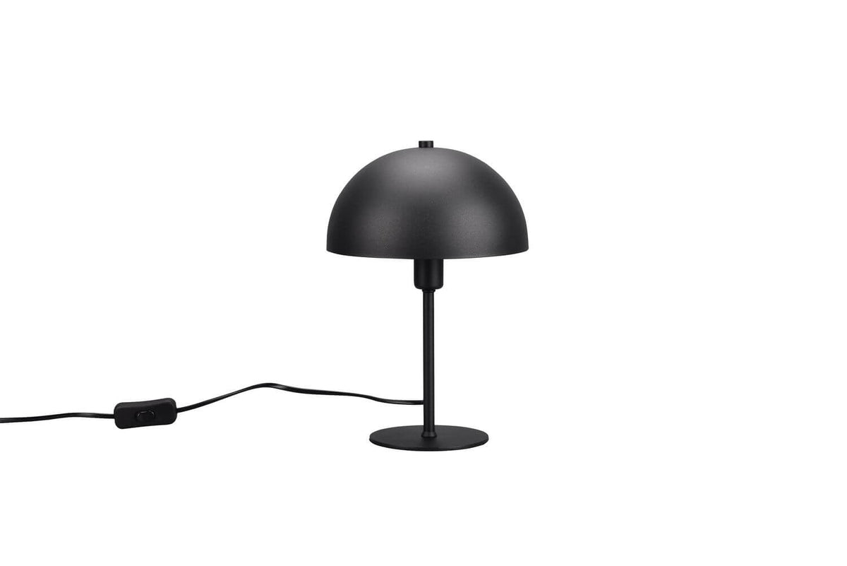 Lampe à poser Nola noire mat, H 30,5 cm
