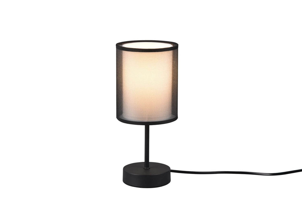 Lampe à poser Burton noire mat