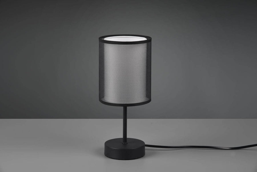 Lampe à poser Burton noire mat