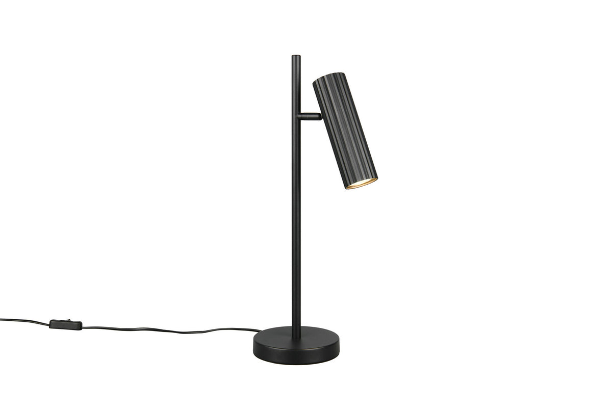Lampe à poser Soka noire mat