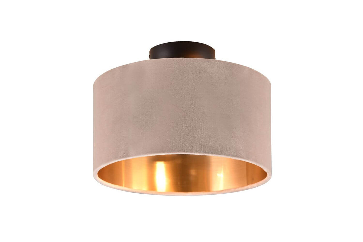 Plafonnier Julieta 2 lumières beige, tissu