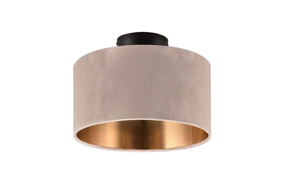Plafonnier Julieta 2 lumières beige, tissu