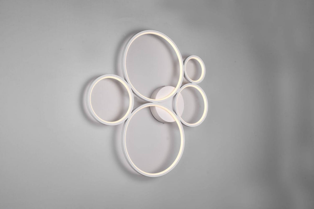 Plafonnier Rondo blanc mat, L 59 cm