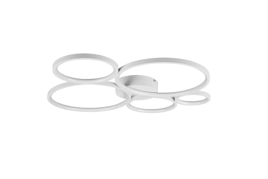 Plafonnier Rondo blanc mat, L 59 cm
