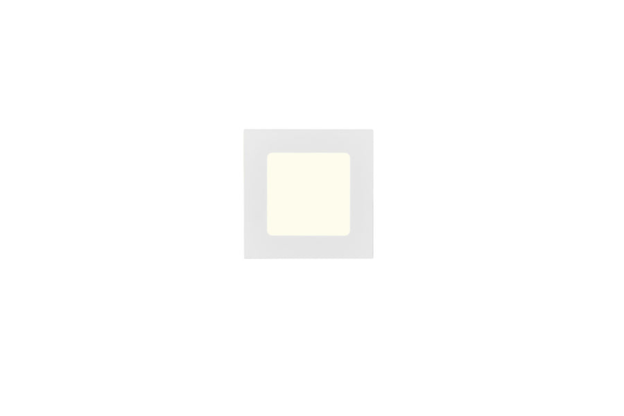 Spot encastrable Kibo blanc mat, L 12 cm