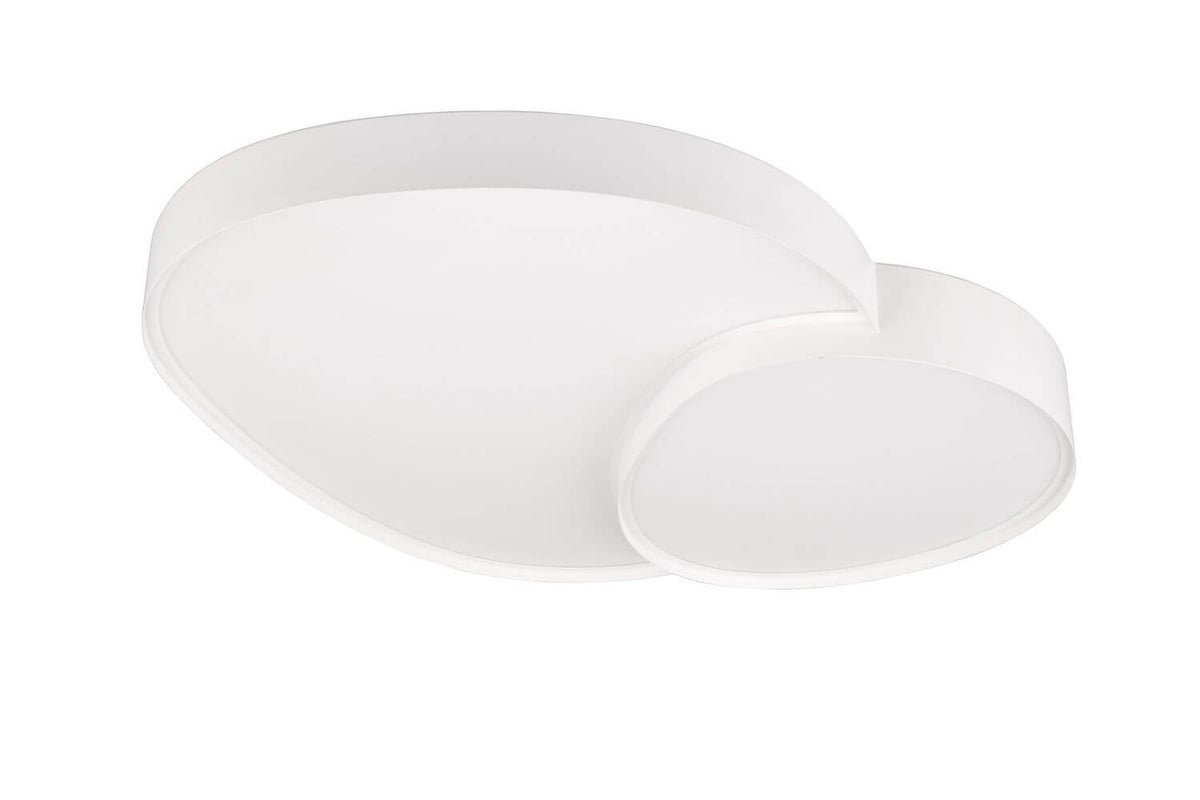 Plafonnier Rise blanc mat, L 77 cm