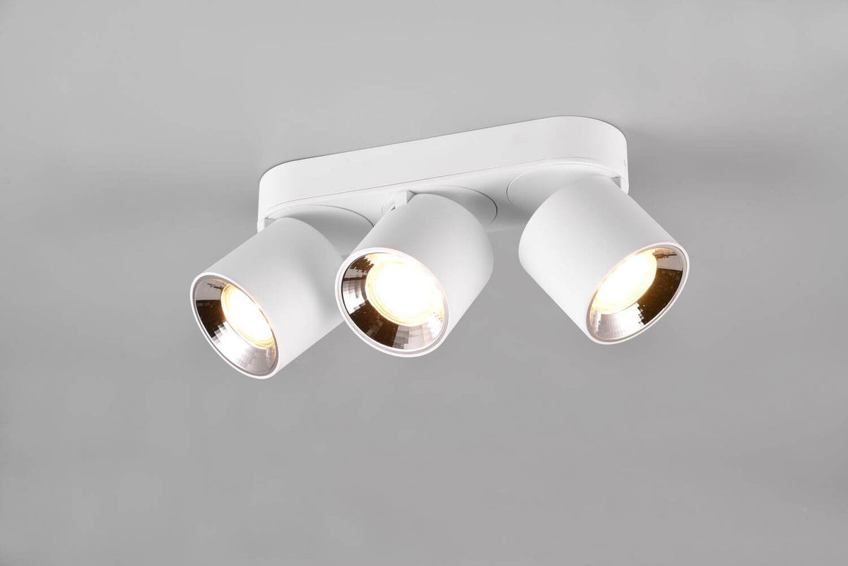 Plafonnier Guayana 3 lumières blanc mat