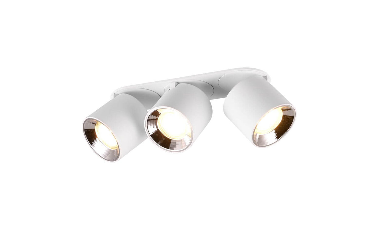 Plafonnier Guayana 3 lumières blanc mat