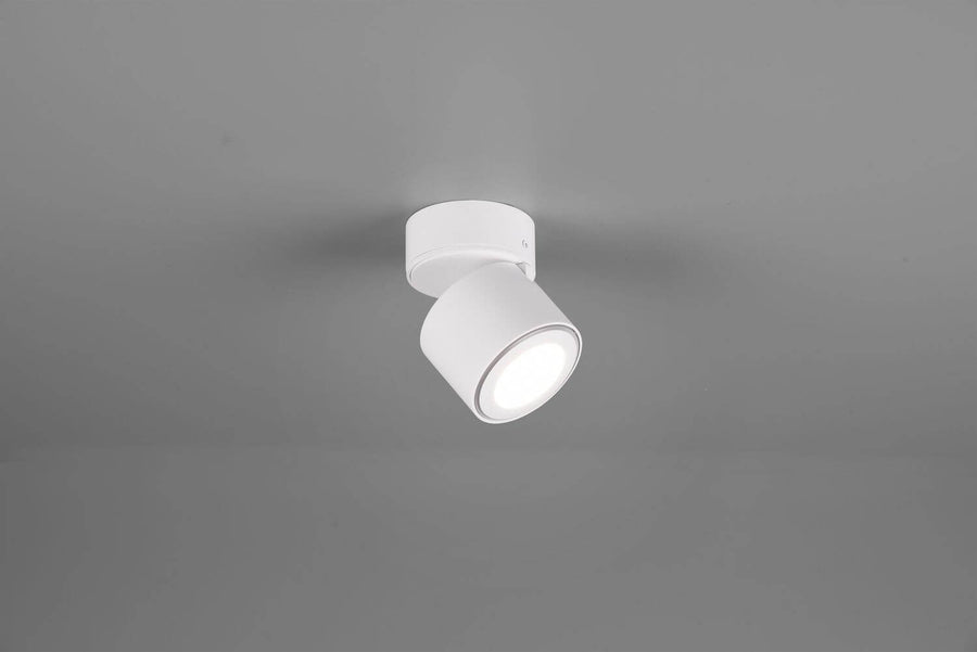 Plafonnier Taurus blanc mat, L 10,9 cm