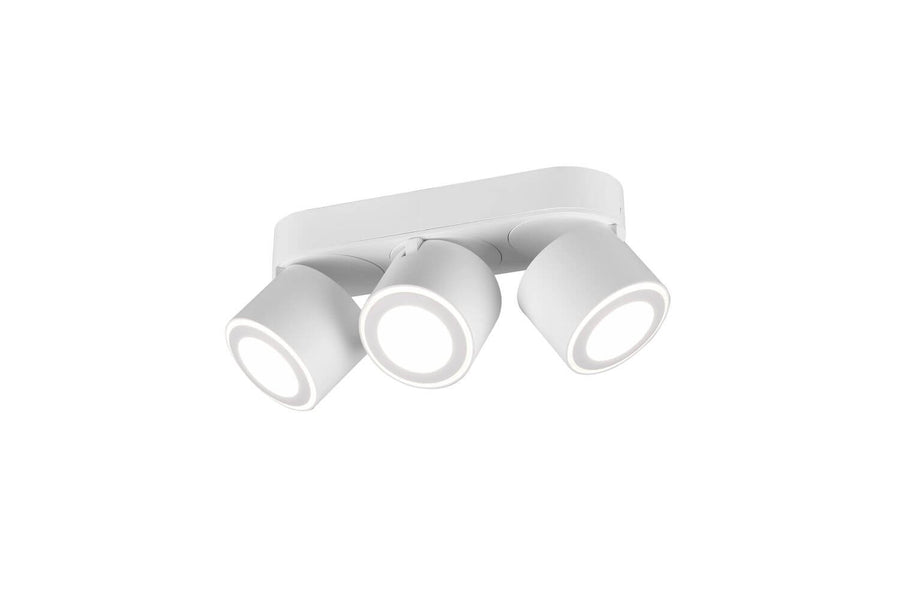 Plafonnier Taurus blanc mat, L 27,3 cm