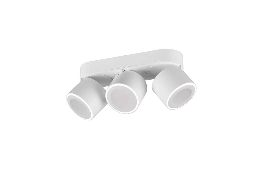 Plafonnier Taurus blanc mat, L 27,3 cm