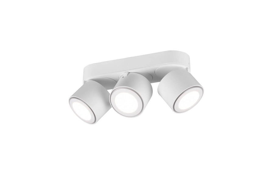 Plafonnier Taurus blanc mat, L 27,3 cm