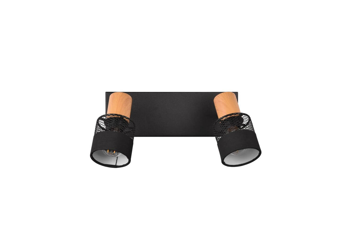 Spot Nandini 2 lumières noir mat
