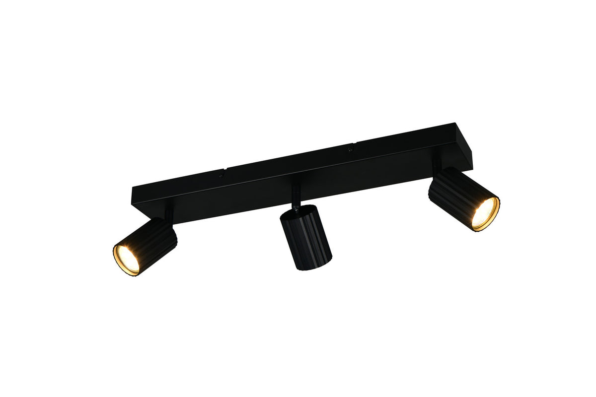 Spot Soka 3 lumières noir mat