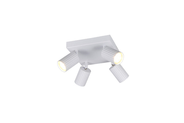 Spot Soka 4 lumières blanc mat