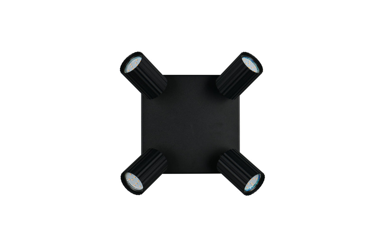 Spot Soka 4 lumières noir mat