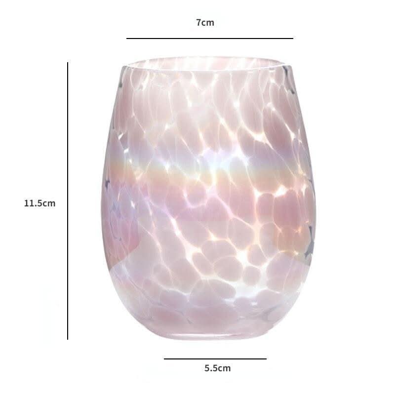 Bougeoir en Verre | Lueur Ovalescente - Designix Bougeoirs Rose