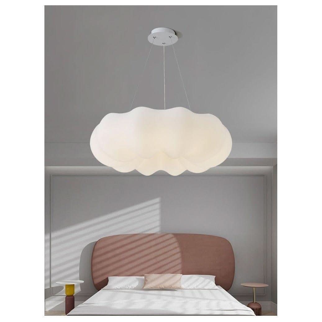 Suspension Nuage Lumière Variable | Wave - Designix Suspension luminaire 30cm | Suspendu Blanc Chaud