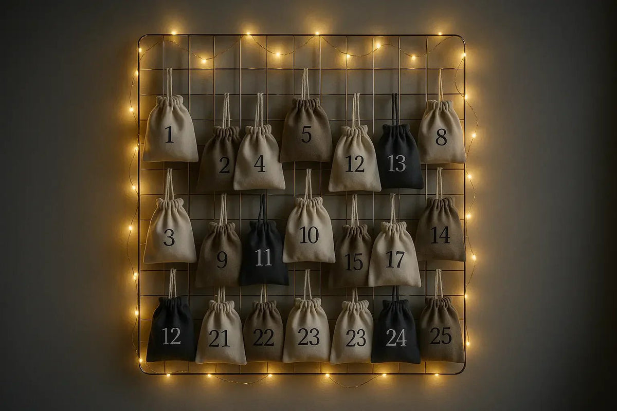Individueller, beleuchteter DIY-Wand-Adventskalender