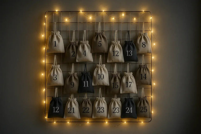 Individueller, beleuchteter DIY-Wand-Adventskalender
