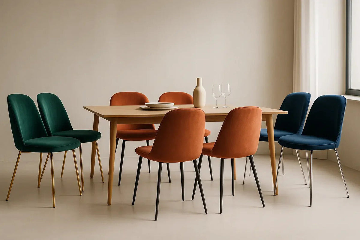 Design-Stuhl aus Samt und Metall für das Esszimmer: Unsere Ideen