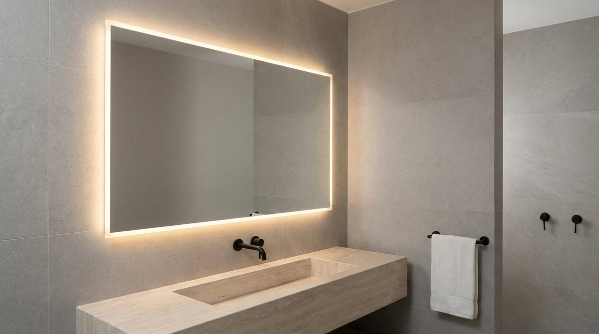 Wie tausche ich die LED an einem Badezimmerspiegel aus?