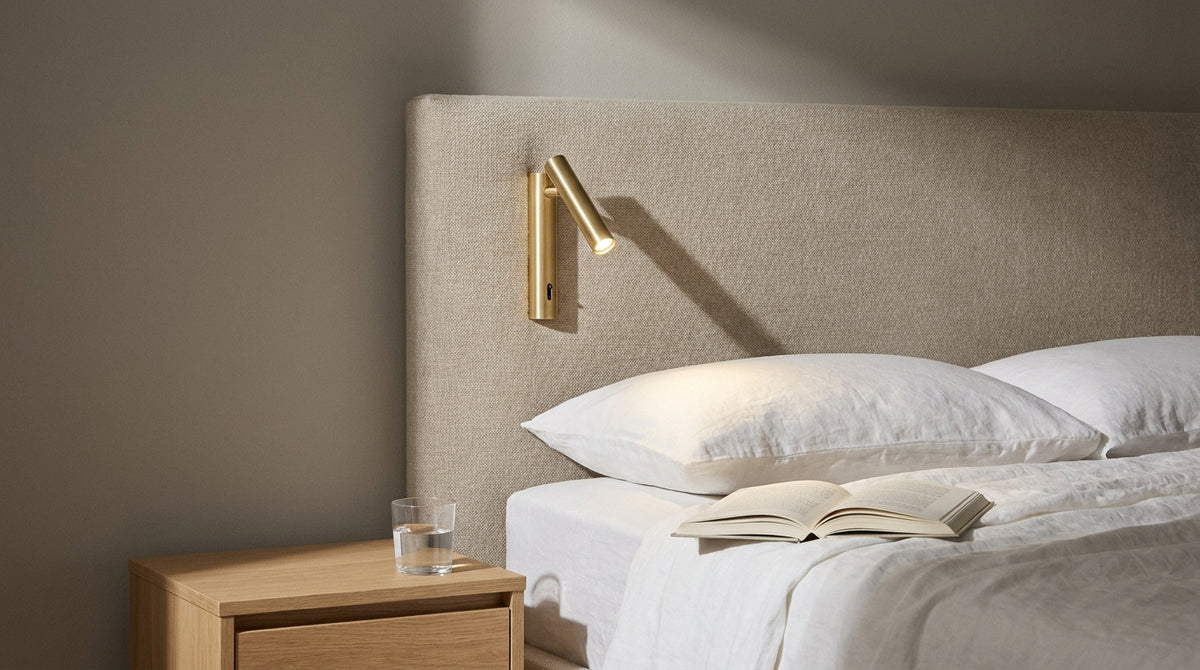 Höhe Leselampe Bett
