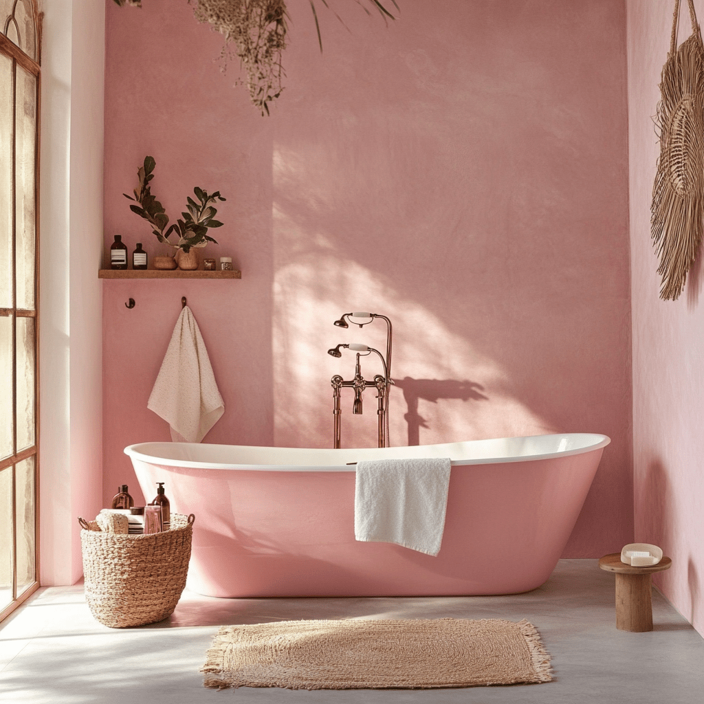 Das rosa Badezimmer: Unsere Tipps, um Ihre Einrichtung zu verschönern