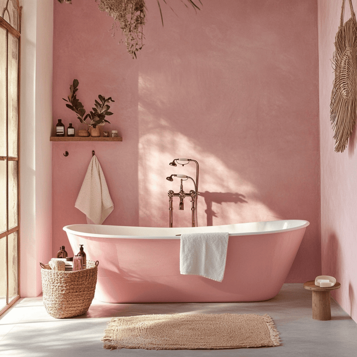 Das rosa Badezimmer: Unsere Tipps, um Ihre Einrichtung zu verschönern