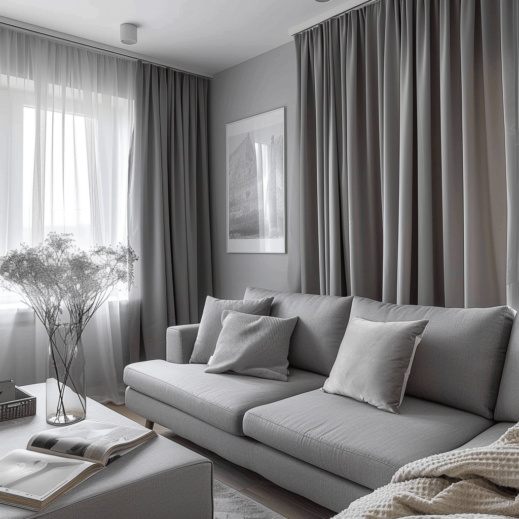 Quelle Couleur de Rideaux avec un Canapé Gris ?