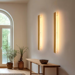 Wandleuchte Holz