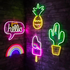 Neon-Wandleuchte