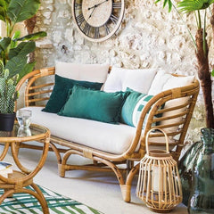 Rattan-Sofa