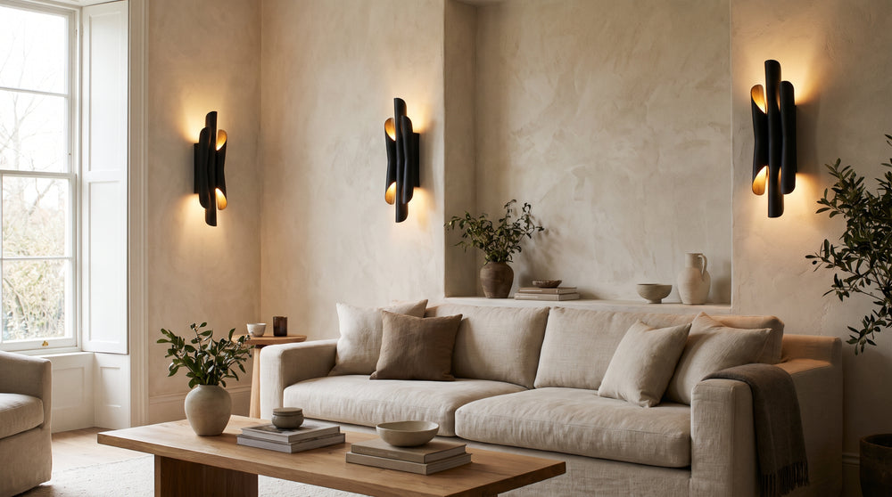 Wandleuchten in Schwarz im Design-Look