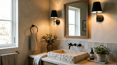 Wandleuchten in Schwarz für das Badezimmer