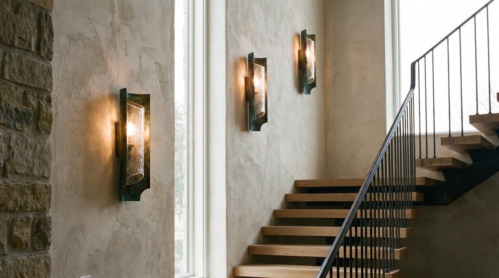 Design-Wandleuchten für Treppen