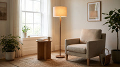 Große Stehlampe
