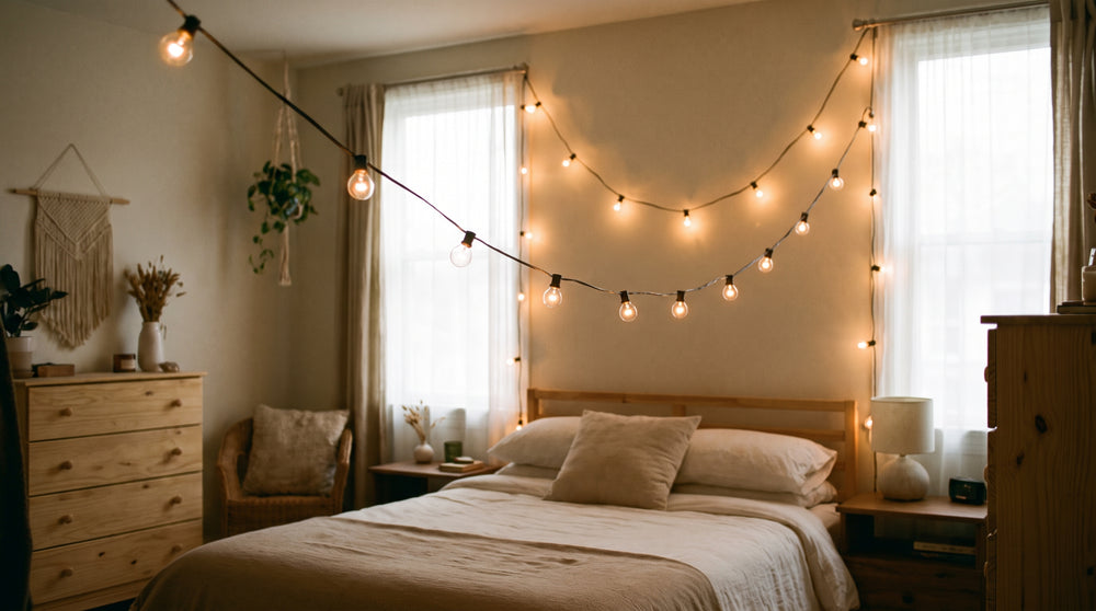 Wandgirlande für das Schlafzimmer
