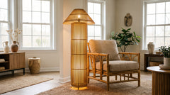 Bambus-Stehlampe
