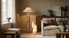 Gelbe Stehlampe
