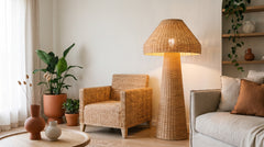 Bast-Stehlampe